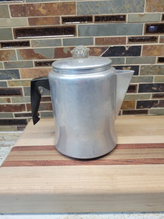 Mirro Other - Vintage Mirro Aluminum Stovetop Coffee Percolator Pot Camping Kitchen 4-7 Cups